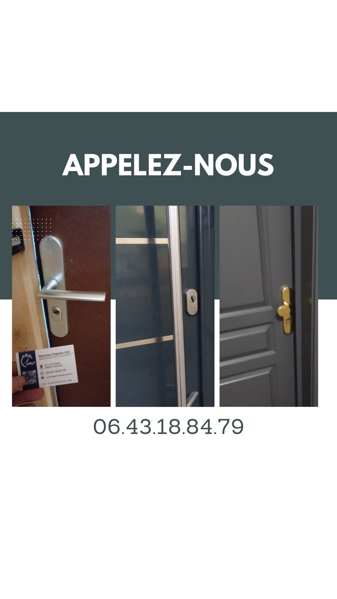 poignée blindée. Installation poignée belfort, colmar mulhouse.