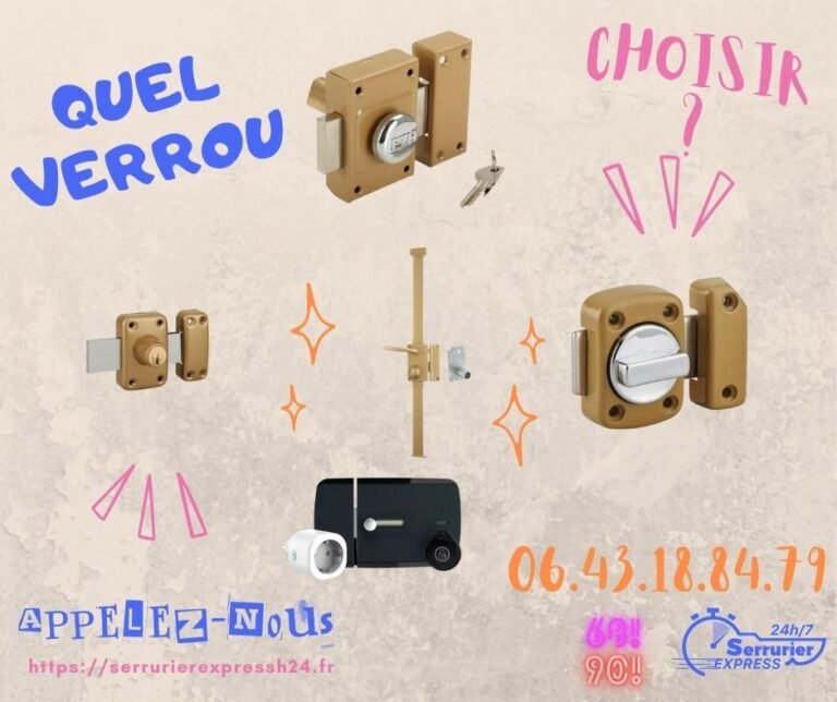 Quel verrou choisir.Principaux Types de Verrous de Sûreté Utilisés Aujourd'hui dans les Maisons et les Entreprises.