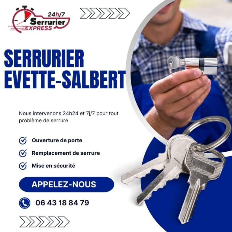 Serrurier Evette-Salbert dépannage serrurerie porte bloquée, clé coincée clé cassée dans la serrure intervention 24h24 serrurier express H24 au 0643188479