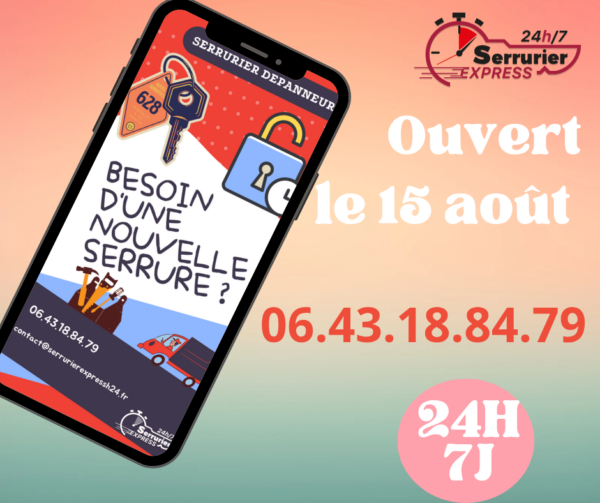 Serrurier ouvert le 15 août _20250815 serrurier ouvert 15 août Haut-Rhin Belfort – dépannage serrurerie urgent 24h/24, ouverture de porte et changement de serrure à Mulhouse, Colmar, Belfort