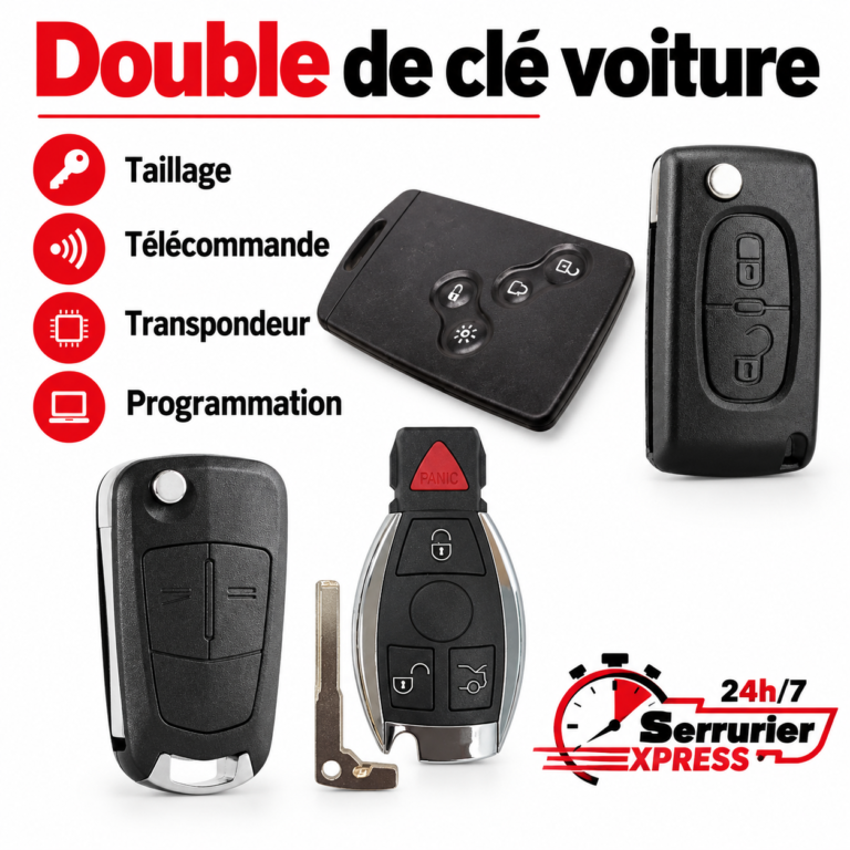 Double de clé de voiture